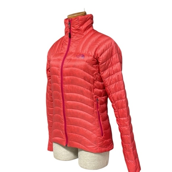 THE NORTH FACE Puffer Jacket Coat 700 Down Filled Orange Pink Size XS - Picture 2 of 15